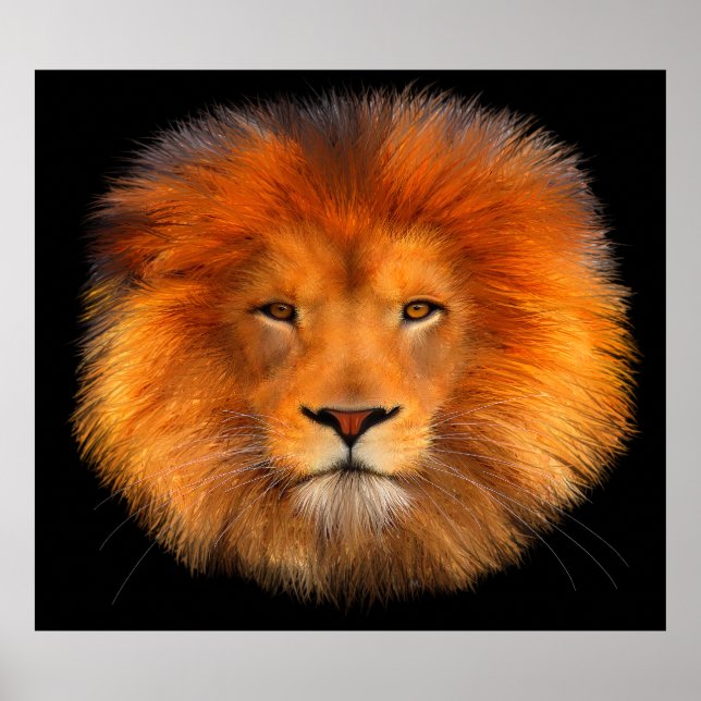 Mane Poster Art de Lion (Frente)