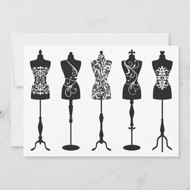 Manequins de moda de safra (Frente)