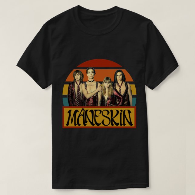 Maneskin Essential T-Shirt (Frente do Design)