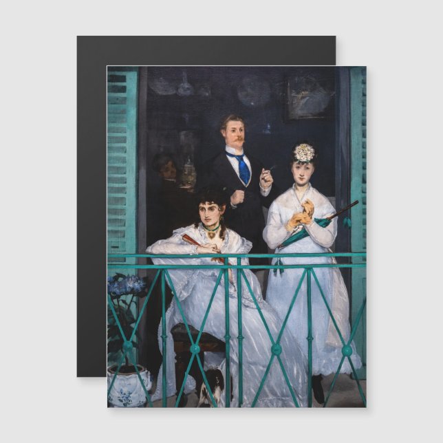 Manet - A Varanda / Le Balcon Cartão Magnético (Frente/Verso)