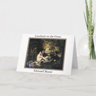 Manet - Almoço Nos Cartões De Saudação De Grama