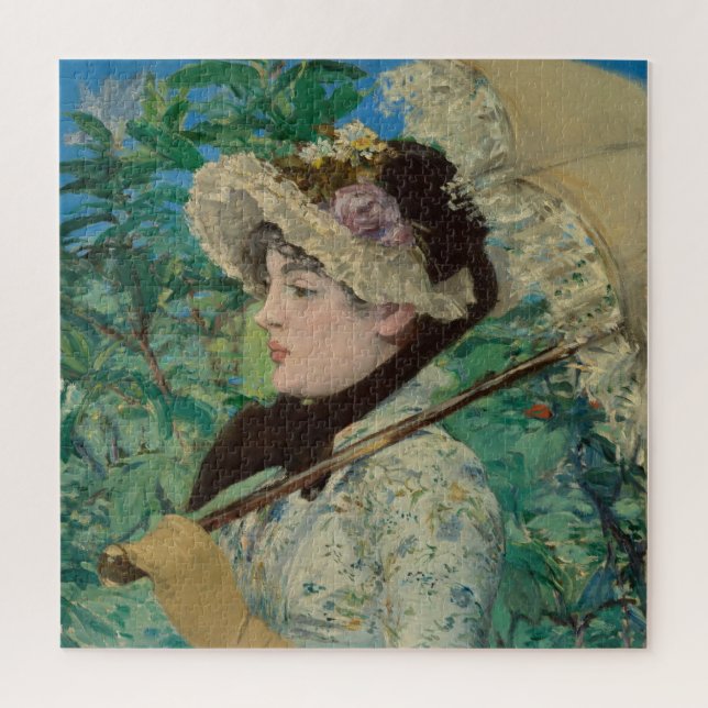 Manet - Jeanne ( Primavera) Quebra-cabeça (Vertical)