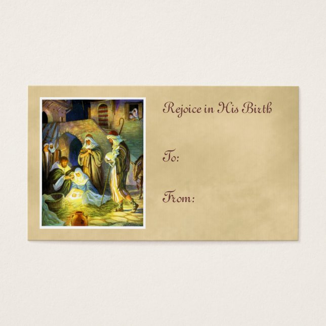 Manger Jesus presentes no Natal (Frente)