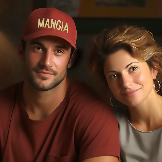 Mangia (Coma) boné bordado italiano (Criador carregado)