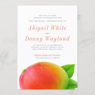 Mango de Verão  Convite para celebração de casa