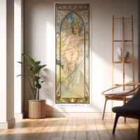 Manhã Acordando Arte Nouveau Poster Set 3/4 Mucha
