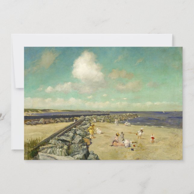 Manhã em Breakwater | William Merritt Chase (Frente)