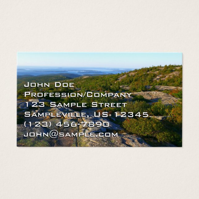 Manhã no topo Montanha Cadillac em Acadia (Frente)