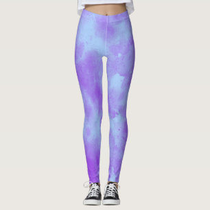 Manhã Refrescando Leggings de Efeito de Nuvem