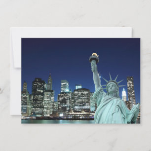 Manhattan Skyline e a Estátua da Liberdade