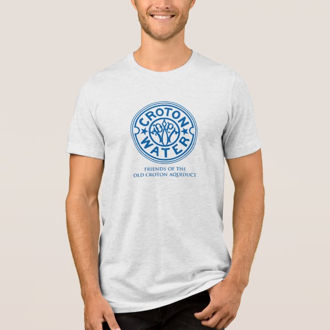 Manhole Cobrir Bella+Canvas T-shirt para Homens (Frente)