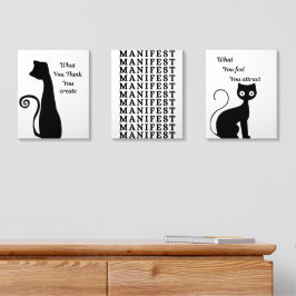 Manifestação Cat Art Triptych
