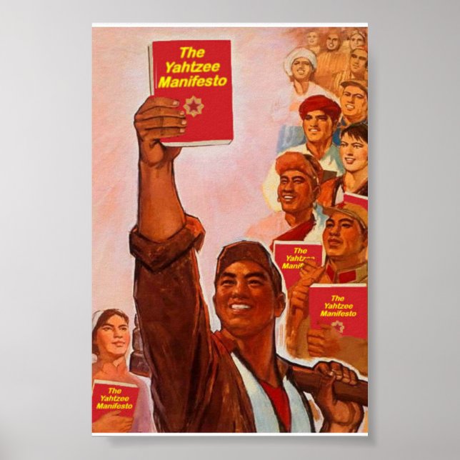 Manifesto Yahtzee Poster (Frente)