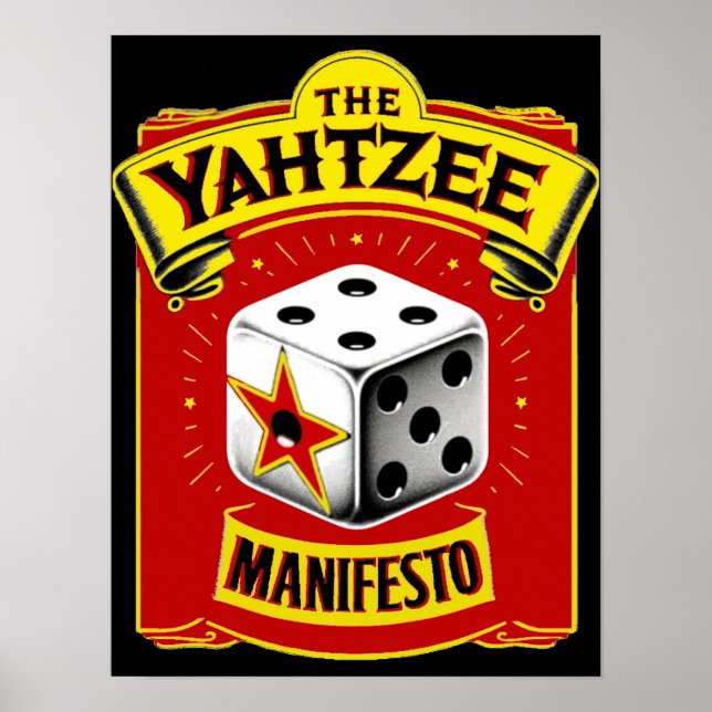 Manifesto Yahtzee Poster (Frente)