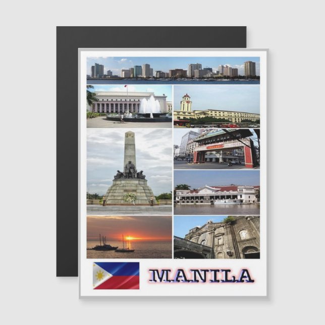 Manila - Filipinas - Mosaico - (Frente/Verso)