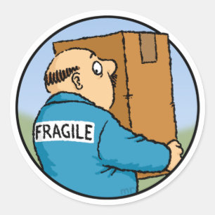 Manipular com o adesivo de cuidado