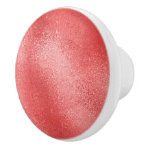 Manípulo da cerâmica de textura iridescente vermel