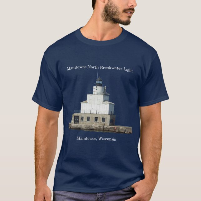 Manitowoc North Brewater Camisa clara escura (Frente)