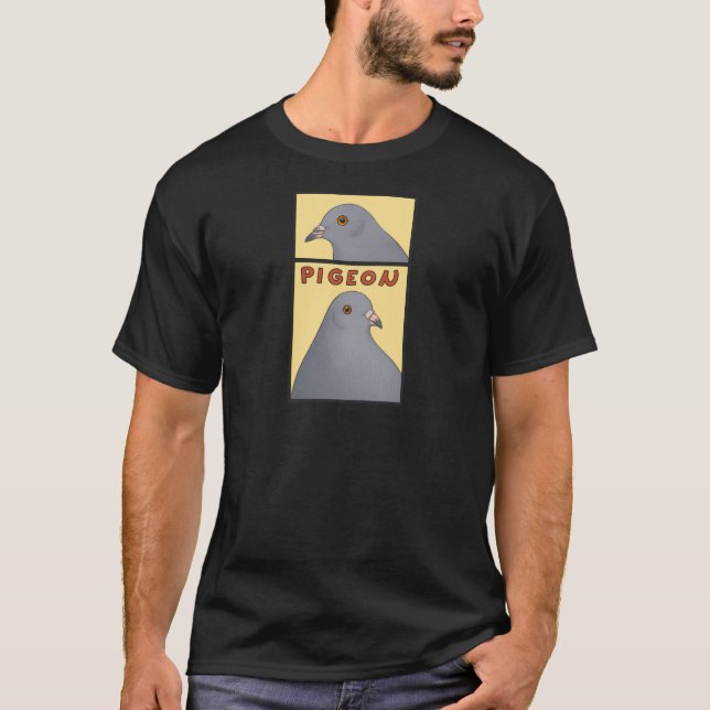 Männer T-Shirt Cartoon Pigeon (Frente)