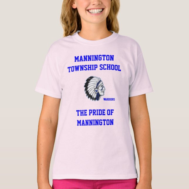 MANNINGTON TOWNSHOOL GIRLS RINGLE CAMISETA (Frente)