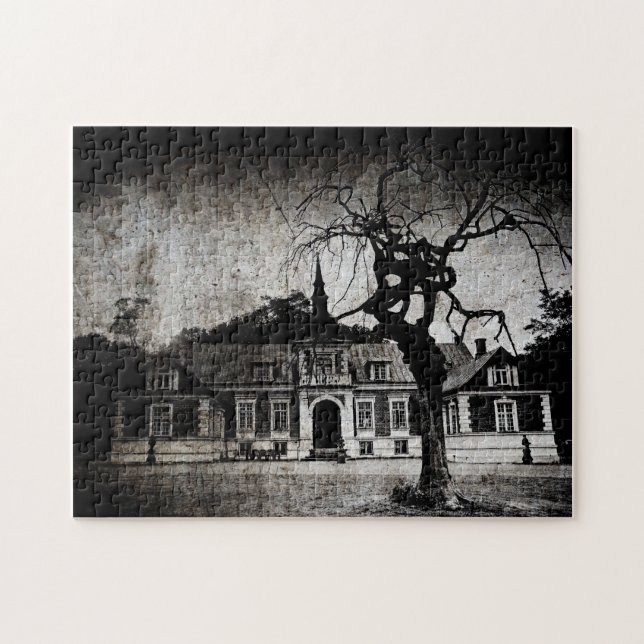 Mansão assustador - quebra-cabeça (Horizontal)