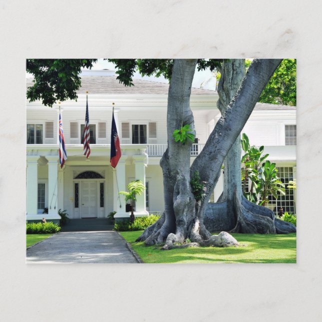 Mansão dos governadores do cartão de Honolulu (Frente)