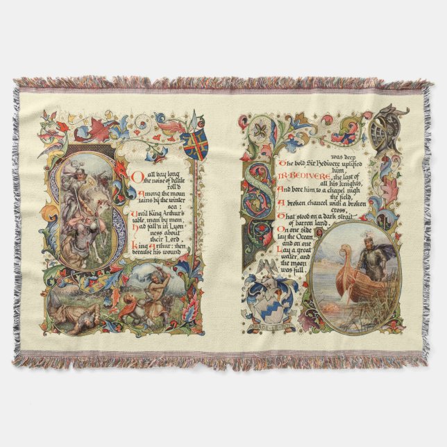 Manta A História Do Rei Arthur Rugs (Frente)