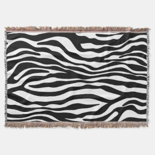 Manta A zebra listra o preto & o branco do teste padrão