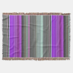 Manta Abstrato nº 1: Roxo e cinza