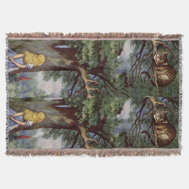 Manta Alice na cobertura do lance do gato de Cheshire do (Frente)