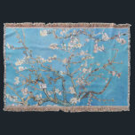 Manta Almond Blossoms Blue Vincent van Gogh Art Painting<br><div class="desc">Vincent van Gogh (holandês, de 1853 a 1890) Almond Blossom, 1890, Oil on canvas Unframed: 73, 3 cm x 92, 4 cm Vincent van Gogh pintou esta vida estática de flores de amêndoa contra um céu azul para seu sobrinho recém-nascido que foi nomeado após ele. A amêndoa é um símbolo...</div>
