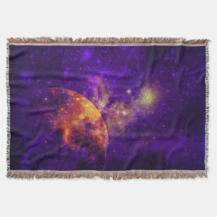 Manta Ametist Sky, Planeta Ouro na Nebulosa Joga Cobertu