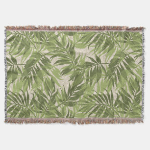 Manta Areca Palms Vintage Tropical Havaiana