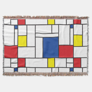 Manta Arte Moderna De Stijl Geométrica Minimalista Mondr