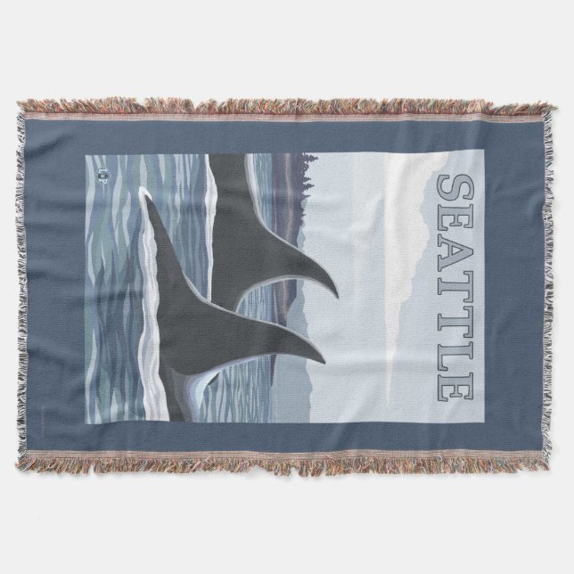 Manta Baleias #1 da orca - Seattle, Washington (Frente)