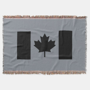 Manta Bandeira canadense no gráfico preto