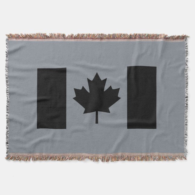 Manta Bandeira canadense no gráfico preto (Frente)