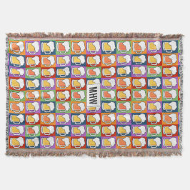 Manta BEER Pop Art personalizado monograma lança coberto