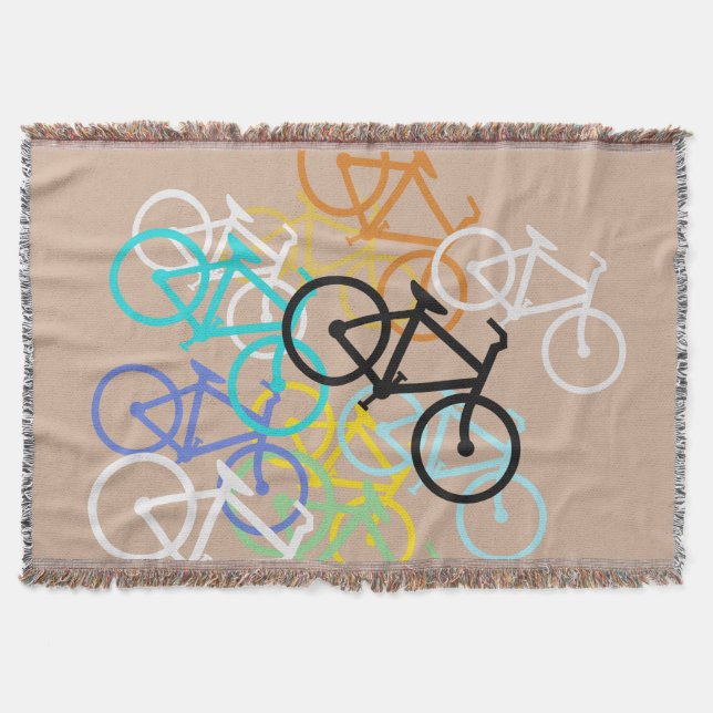 Manta Bicicletas. com sua própria cor do fundo (Frente)