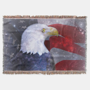 Manta Blanket de águia-calva americana
