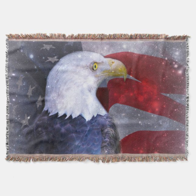 Manta Blanket de águia-calva americana (Frente)