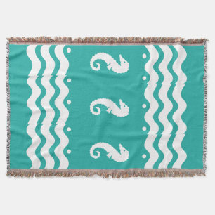 Manta BRANCO no aqua AZUL SEA HORSE litoral