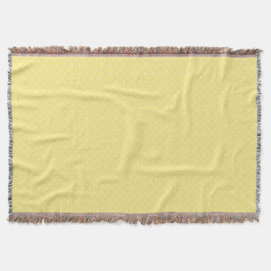 Manta Branco no limão - teste padrão amarelo do ponto 
