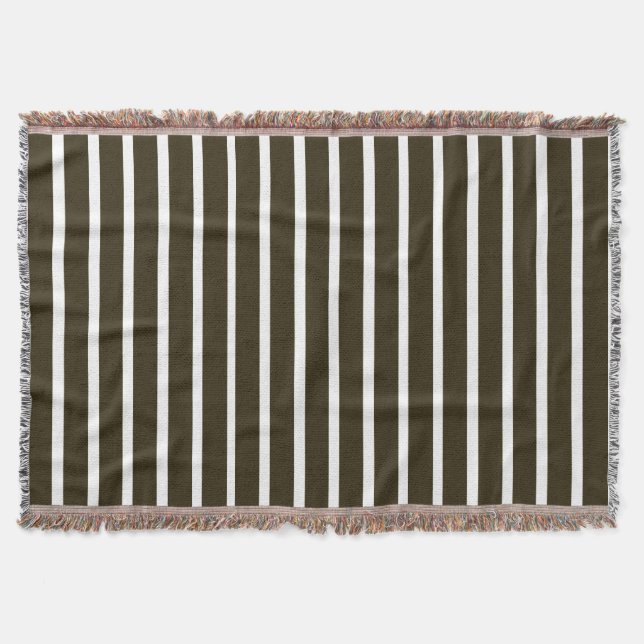 Manta Café Mocha Neutral Stripes (Frente)
