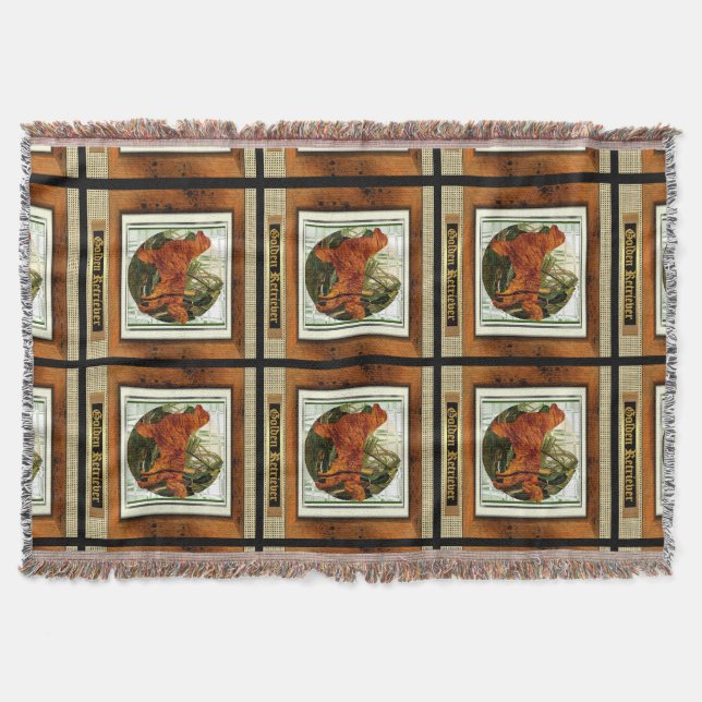 Manta Cão desportivo de ouro (Frente)