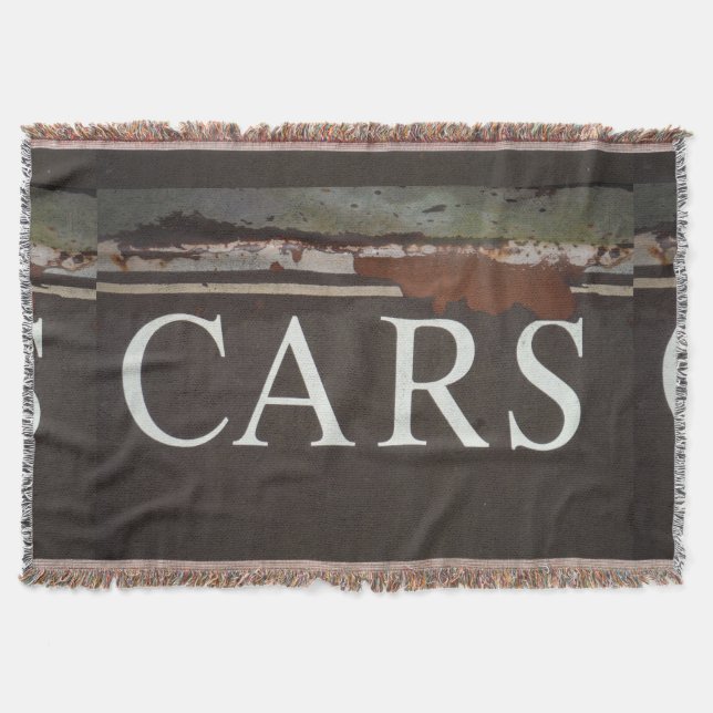 Manta Carros de sinalização na antiga carrinha. (Frente)