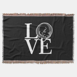 Manta Cat Love on Black Decor