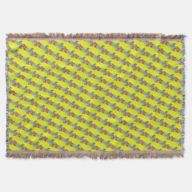 Manta Cavalos Dala Suecos (Frente)