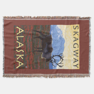 Manta Cena do caribu - Skagway, Alaska