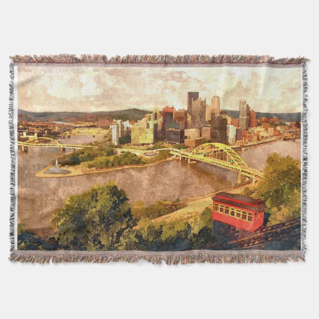 Manta Cidade da cobertura do lance de Pittsburgh (Frente)